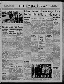 Daily Iowan (Iowa City, Iowa), 1945-04-21