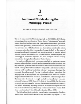 Southwest Florida During the Mississippi Period