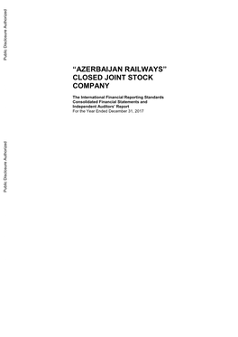 “Azerbaijan Railways” Closed Joint Stock Company