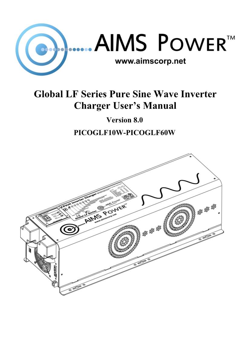 Global LF Series Pure Sine Wave Inverter Charger User's Manual
