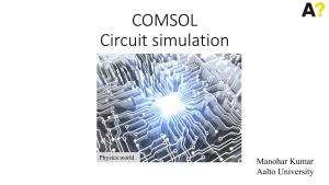 COMSOL Circuit Simulation