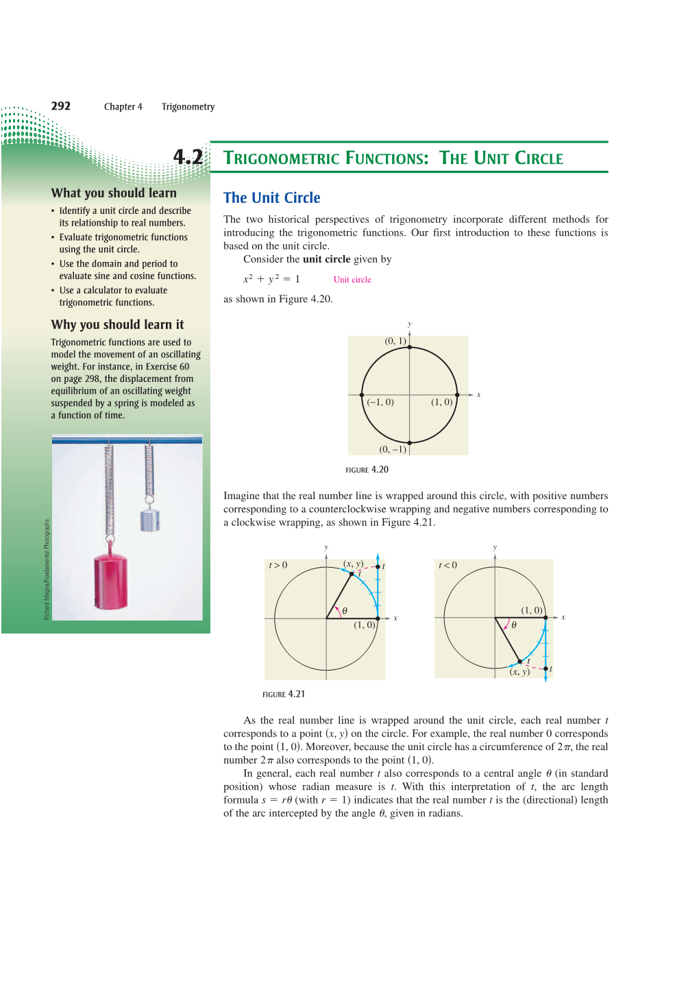 The Unit Circle 4.2 TRIGONOMETRIC FUNCTIONS