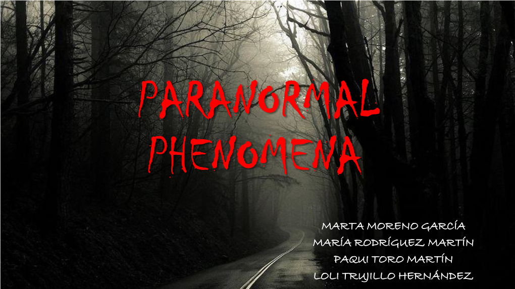 Paranormal Phenomena