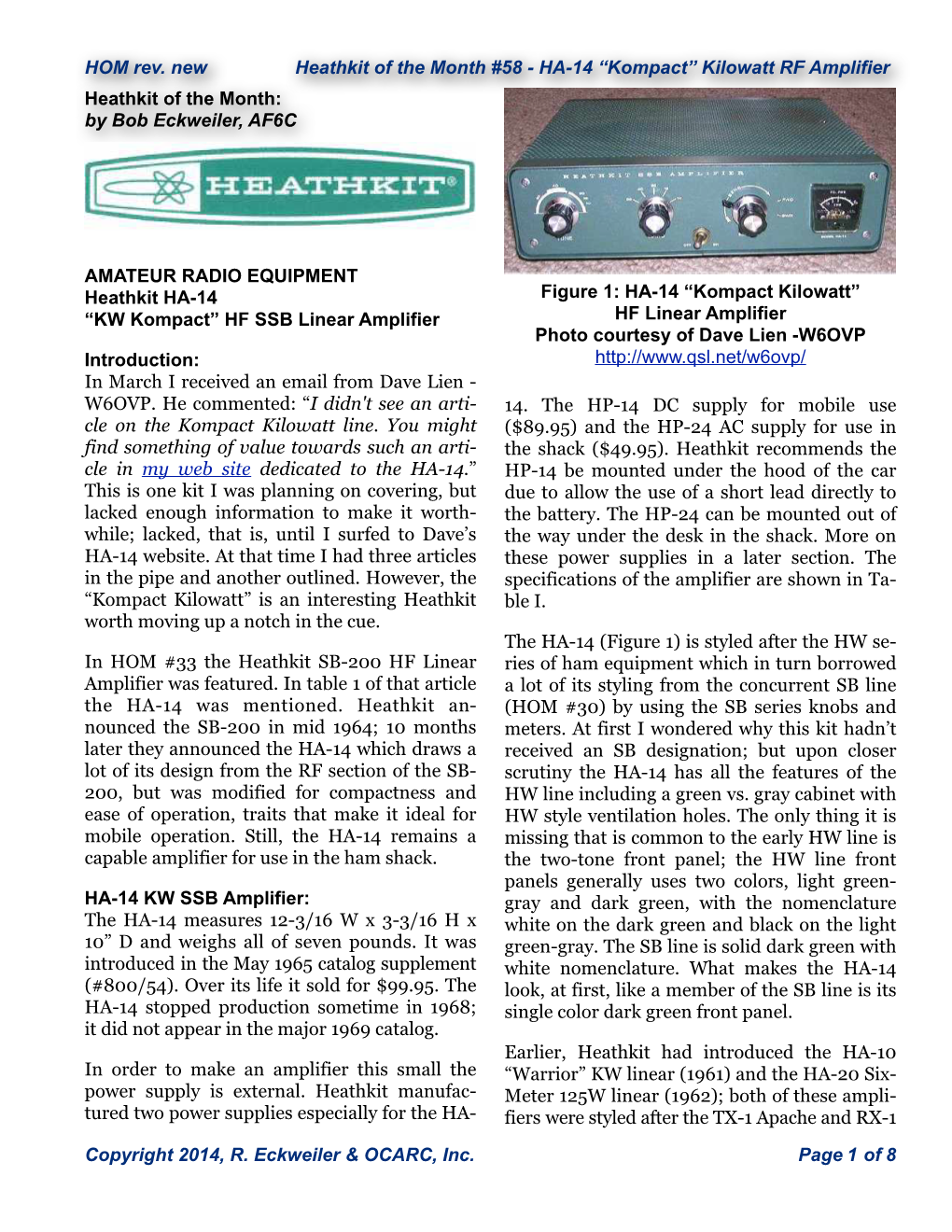 Heathkit HA-14