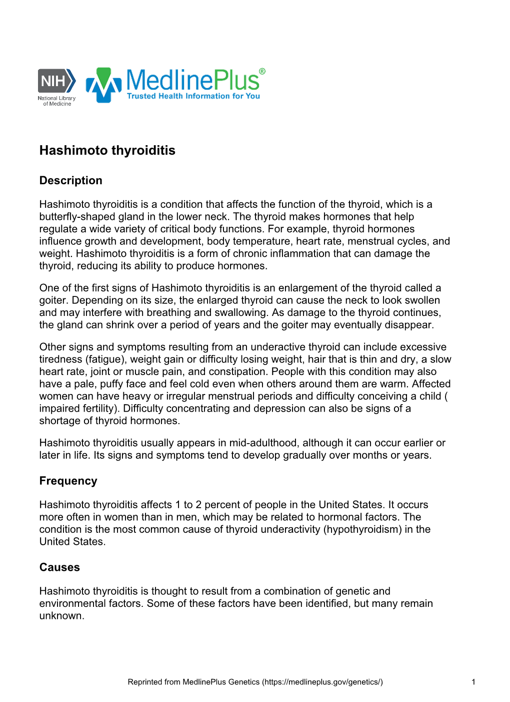 Hashimoto Thyroiditis