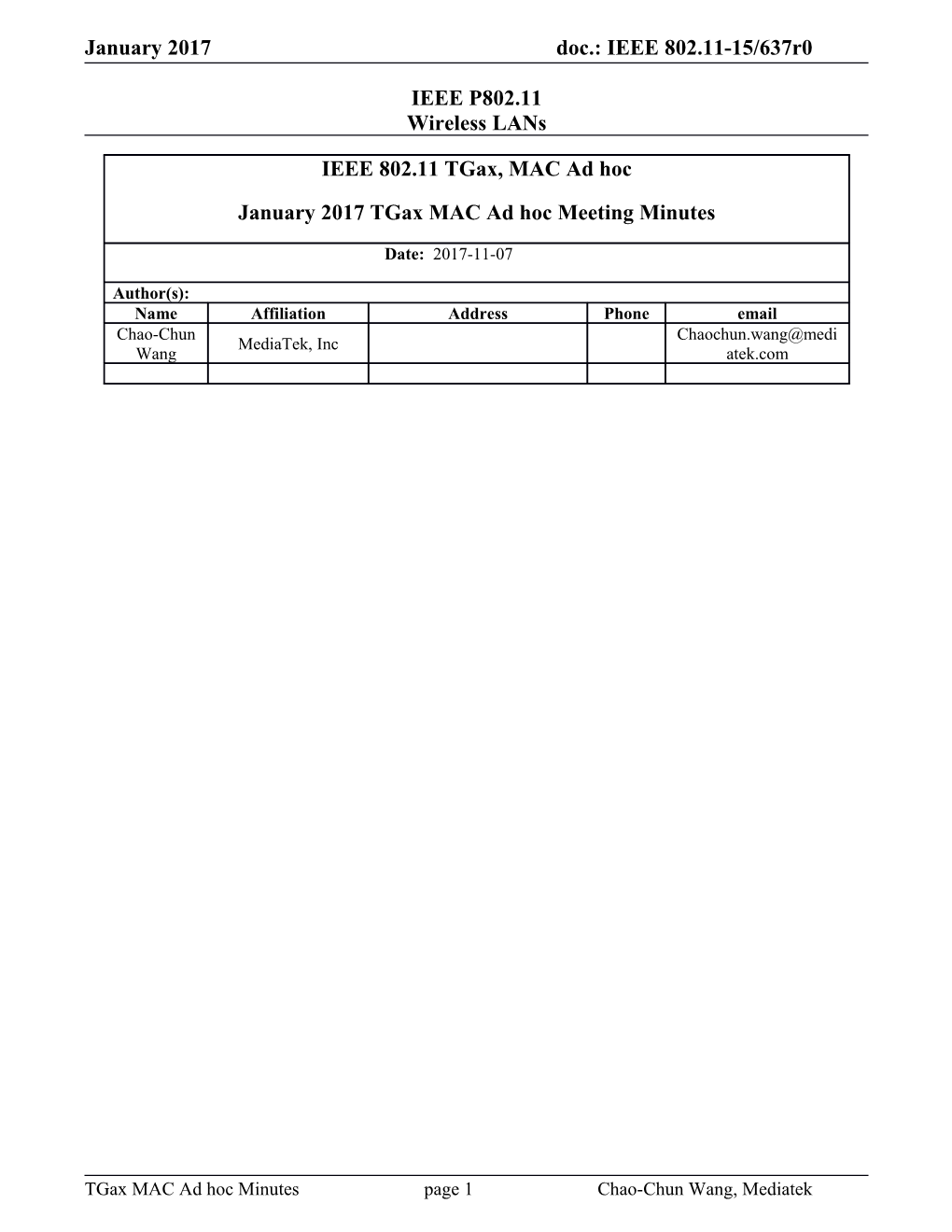 IEEE P802.11 Wireless Lans s107