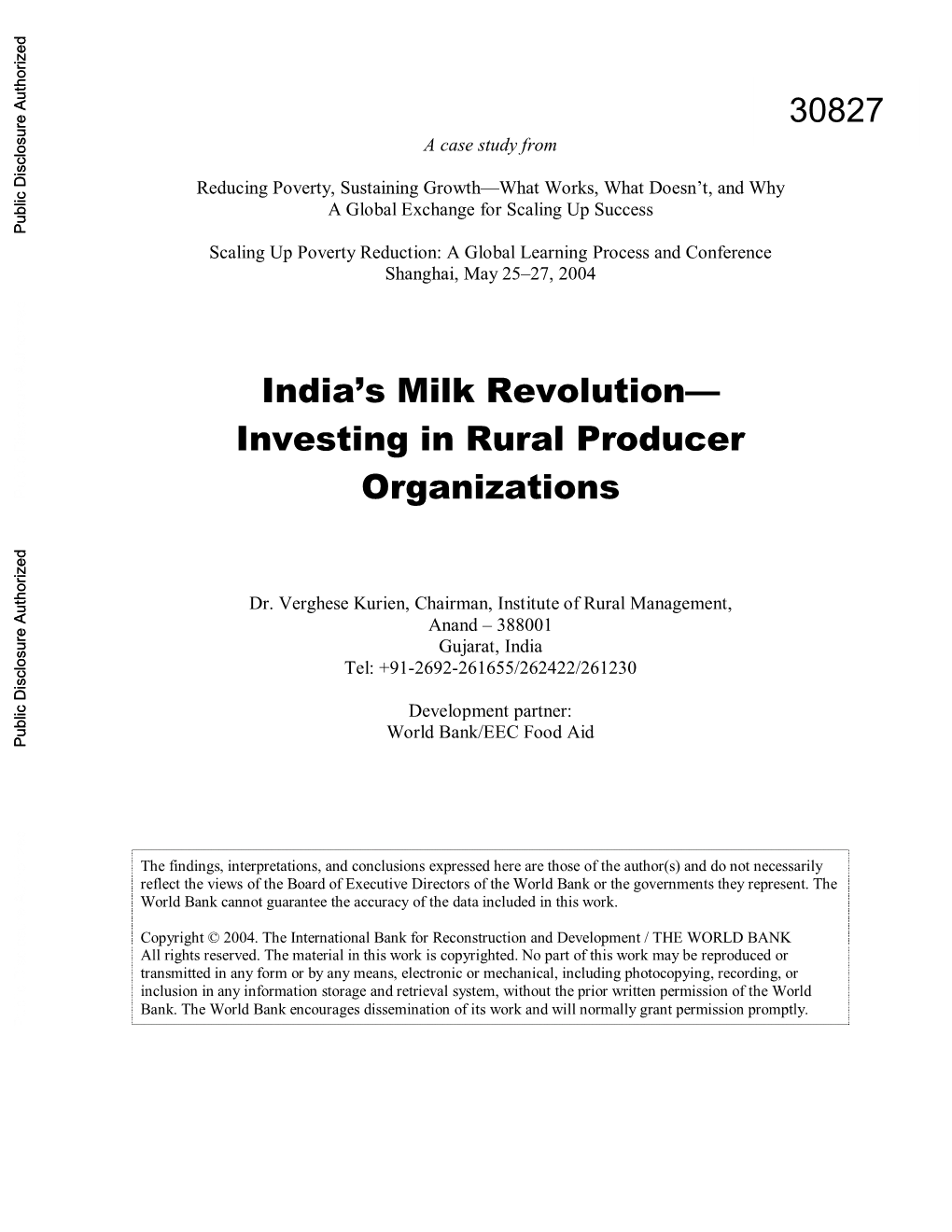 India's Milk Revolution