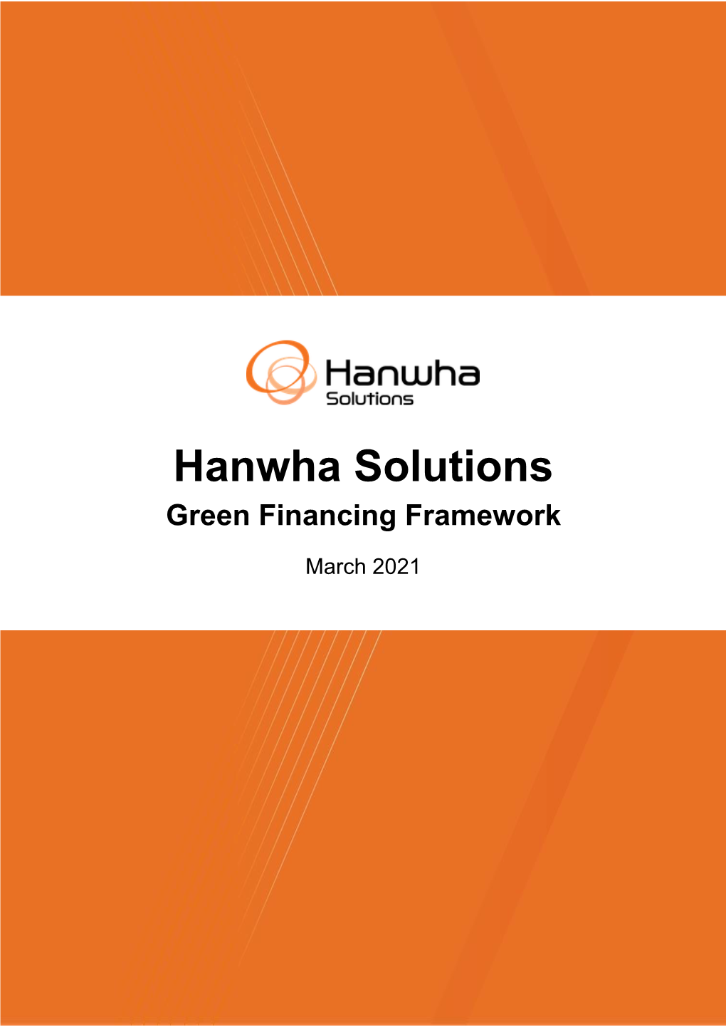 Hanwha Solutions Green Financing Framework