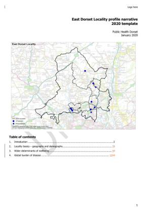 East Dorset Locality Profile Narrative 2020 Template