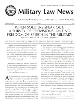 Military Law News