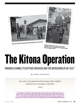 Kitona Operations: Rwanda's Gamble to Capture Kinshasa and The