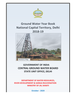 Ground Water Year Book National Capital Territory, Delhi 2018-19