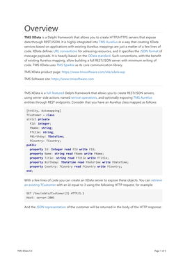 TMS Xdata Documentation