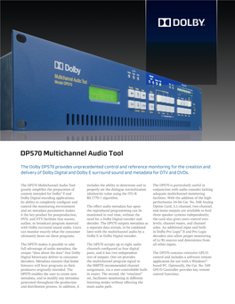 DP570 Multichannel Audio Tool