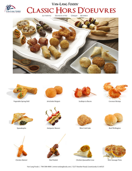 Classic Hors D'oeuvres