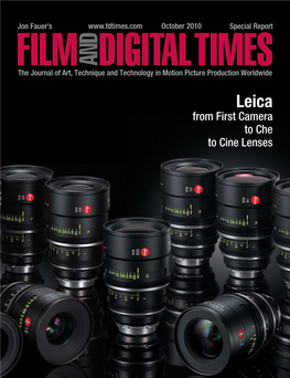 Leica from First Camera to Che to Cine Lenses