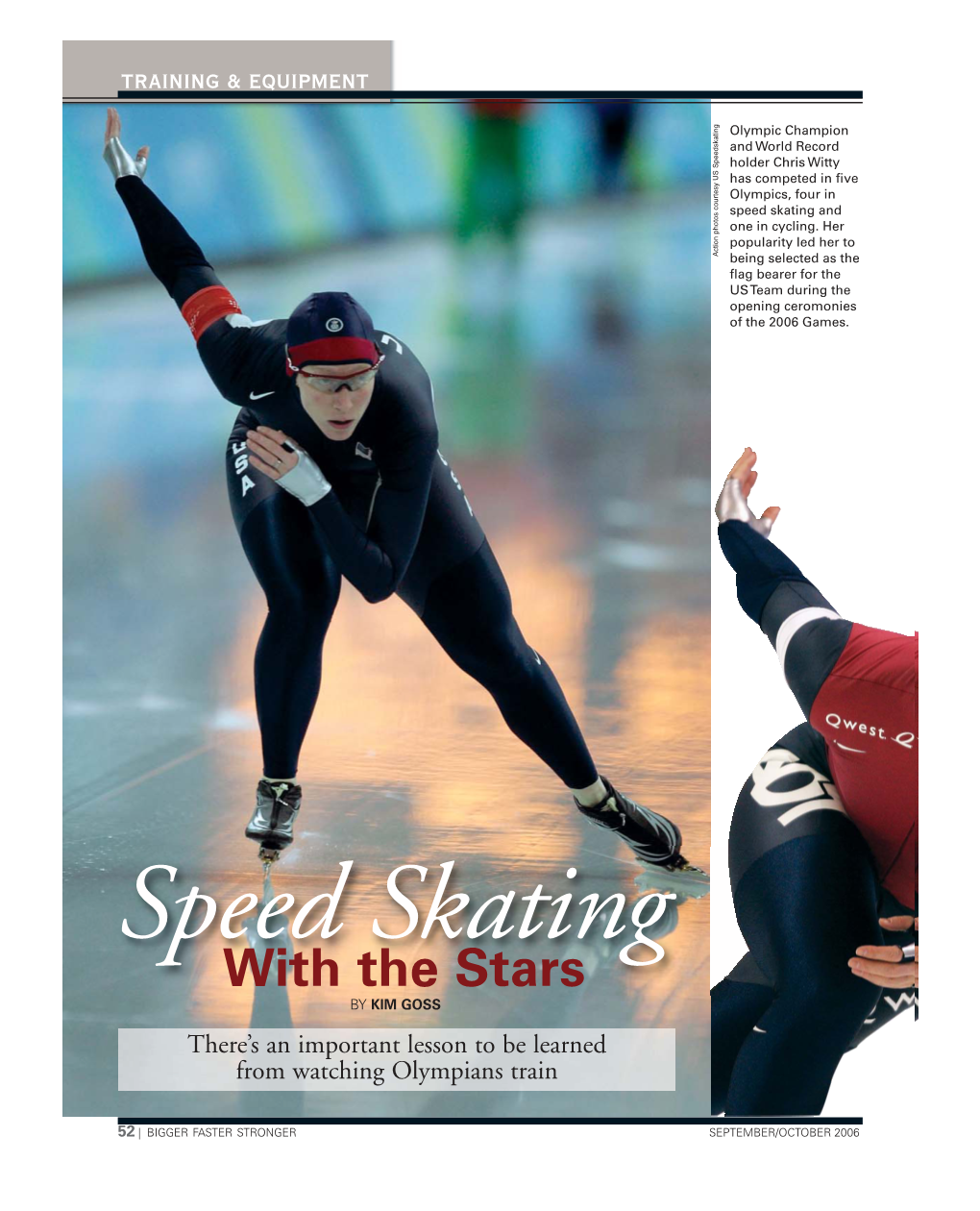 Speed Skating and One in Cycling