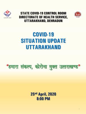 Covid-19 Situation Update Uttarakhand