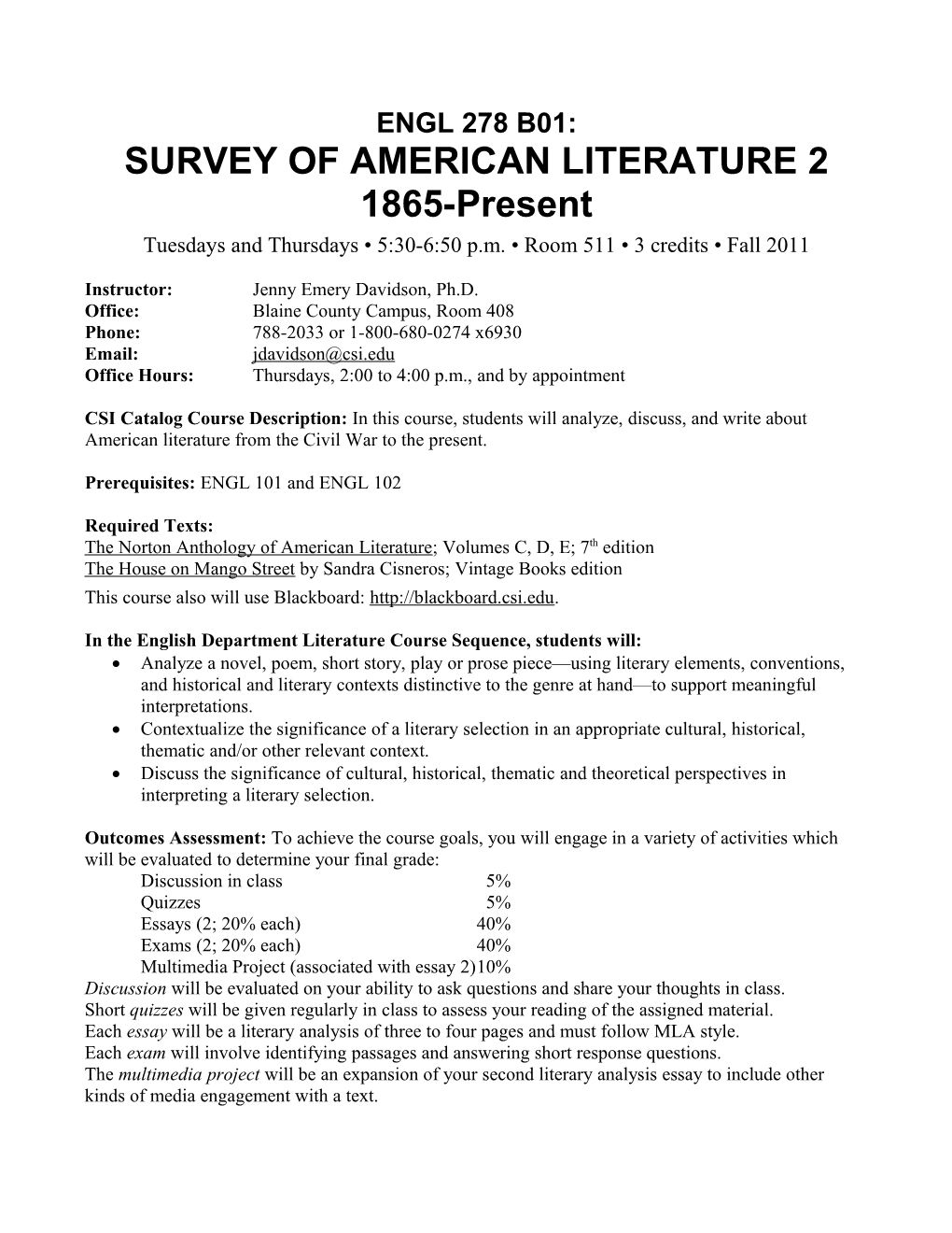 Survey of American Literature 2