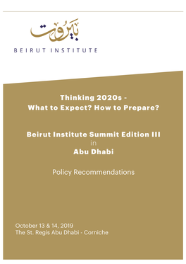 Pwc-Beirut Institute Summit-Policy Gold UPDATED