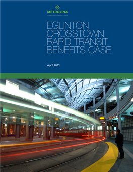 Eglinton Crosstown Rapid Transit Benefits Case