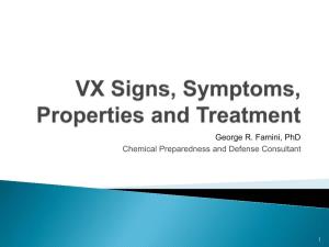 VX Signs, Symptoms, Treatment
