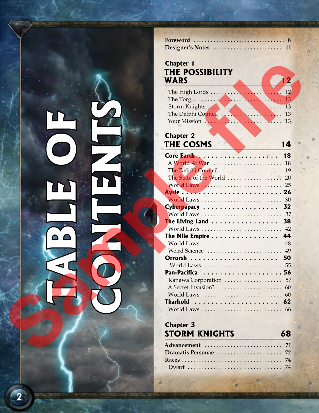 Torg Eternity Uses Different Conditions and Damage Types to Show the Effects of Combat on a Character and His Foes