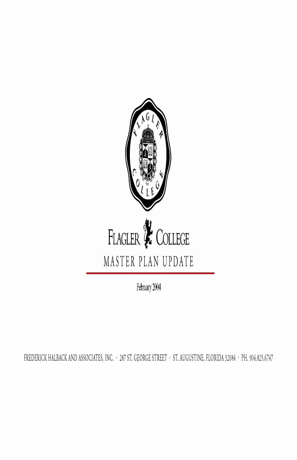 February 2004 Flagler College Master Plan Update (PDF)