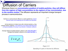 Diffusion of Carriers