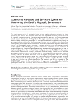 Automated Hardware and Software System for Monitoring the Earth's