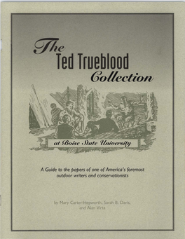The Ted Trueblood Collection at Boise State University : a Guide to The