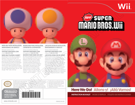 PRINTED in USA PLEASE CAREFULLY READ the Wii™ OPERATIONS MANUAL COMPLETELY BEFORE USING YOUR REV-R Wii HARDWARE SYSTEM, GAME DISC OR ACCESSORY