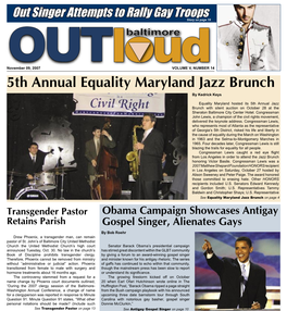 5Th Annual Equality Maryland Jazz Brunch by Kedrick Keys