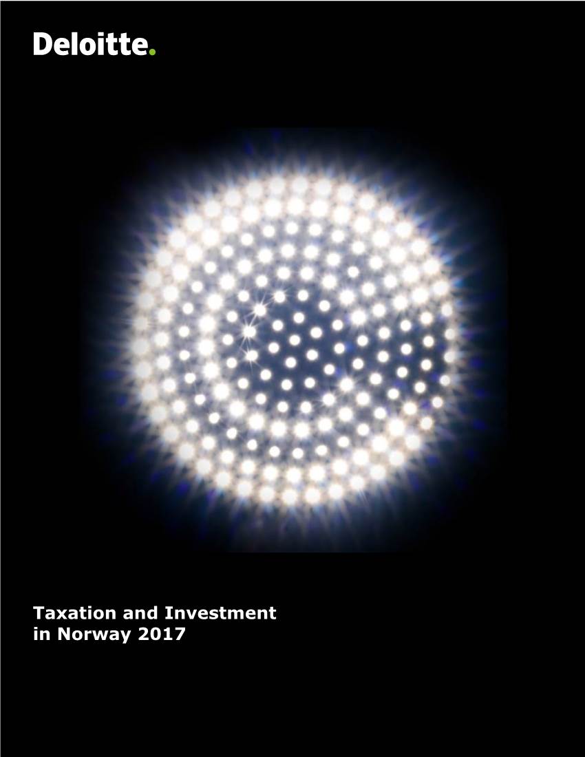 Taxation and Investment in Norway 2017