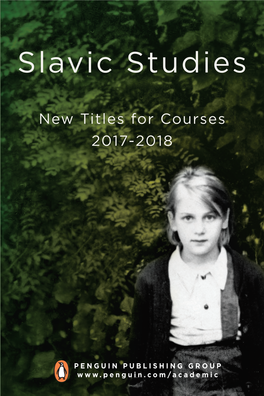 Slavic Studies New Titles • Slavic Studies