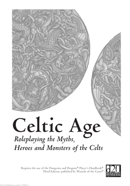 Roleplaying the Myths, Heroes and Monsters of the Celts