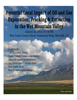 Custer County Fracking Forum