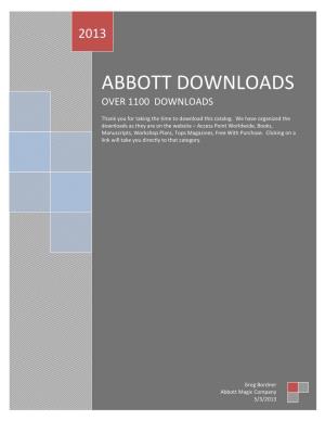 Abbott Downloads Over 1100 Downloads