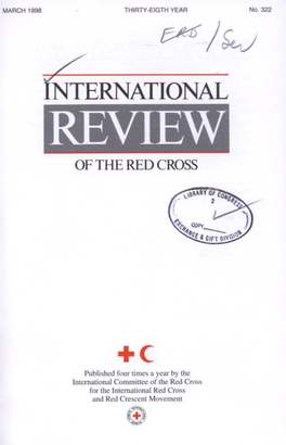 International Review of the Red Cross, March 1998, Thirty-Eigth Year
