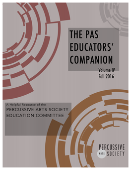 The PAS Educator's Companion, Volume IV