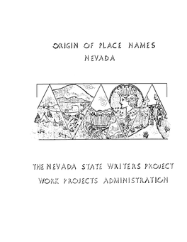 Origin of Place Names-Nevada