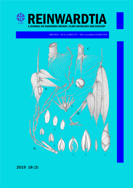 Reinwardtia a Journal on Taxonomic Botany, Plant Sociology and Ecology