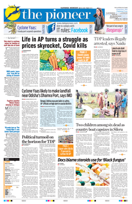 Life in AP Turns a Struggle As Prices Skyrocket, Covid Kills