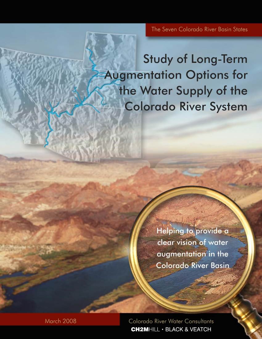 Study of Long-Term Augmentation Options for the Water Supply of the Colorado River System