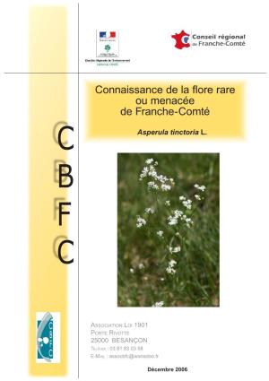 Connaissance De La Flore Rare Ou Menacée De Franche-Comté C Asperula Tinctoria L