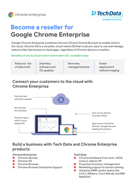 Become a Reseller for Google Chrome Enterprise