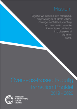 Overseas-Based Faculty Transition Booklet 2019 - 2020