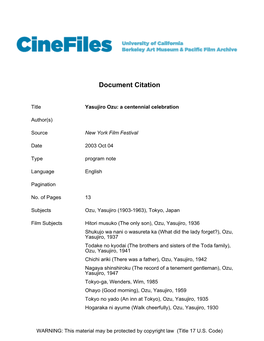 Cinefiles Document #37925
