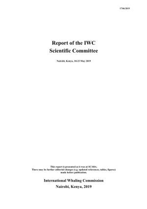 Report of the IWC Scientific Committee