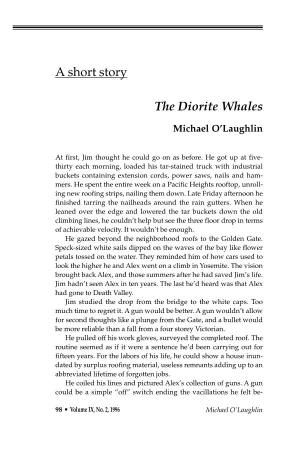 The Diorite Whales a Short Story